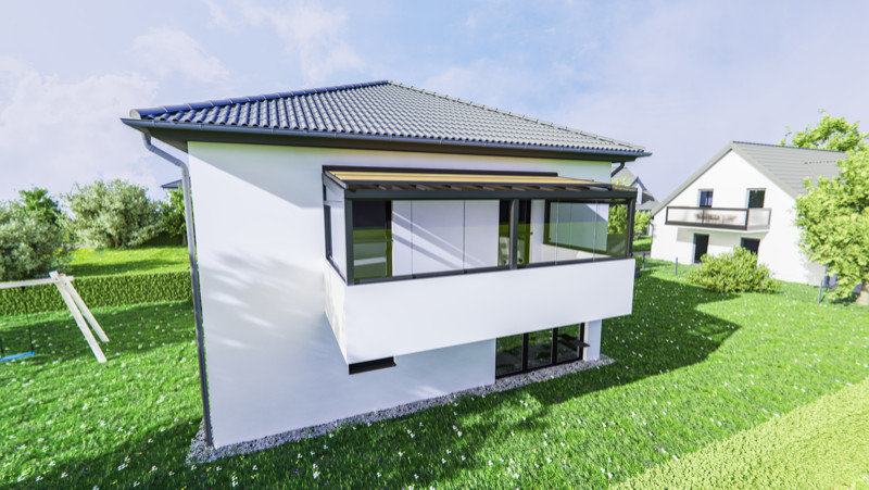 Hochwertige Balkonüberdachung