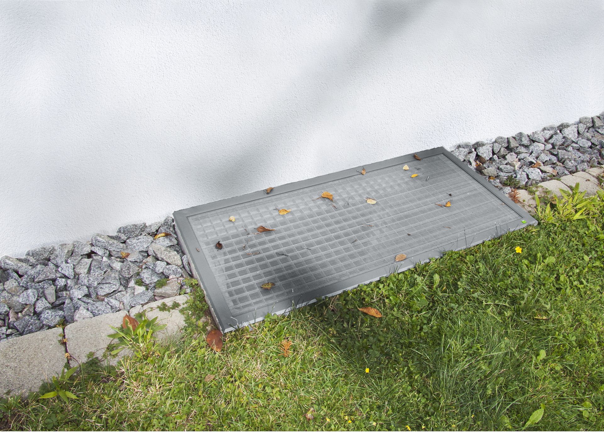 Lichtschachtabdeckung aus Edelstahl