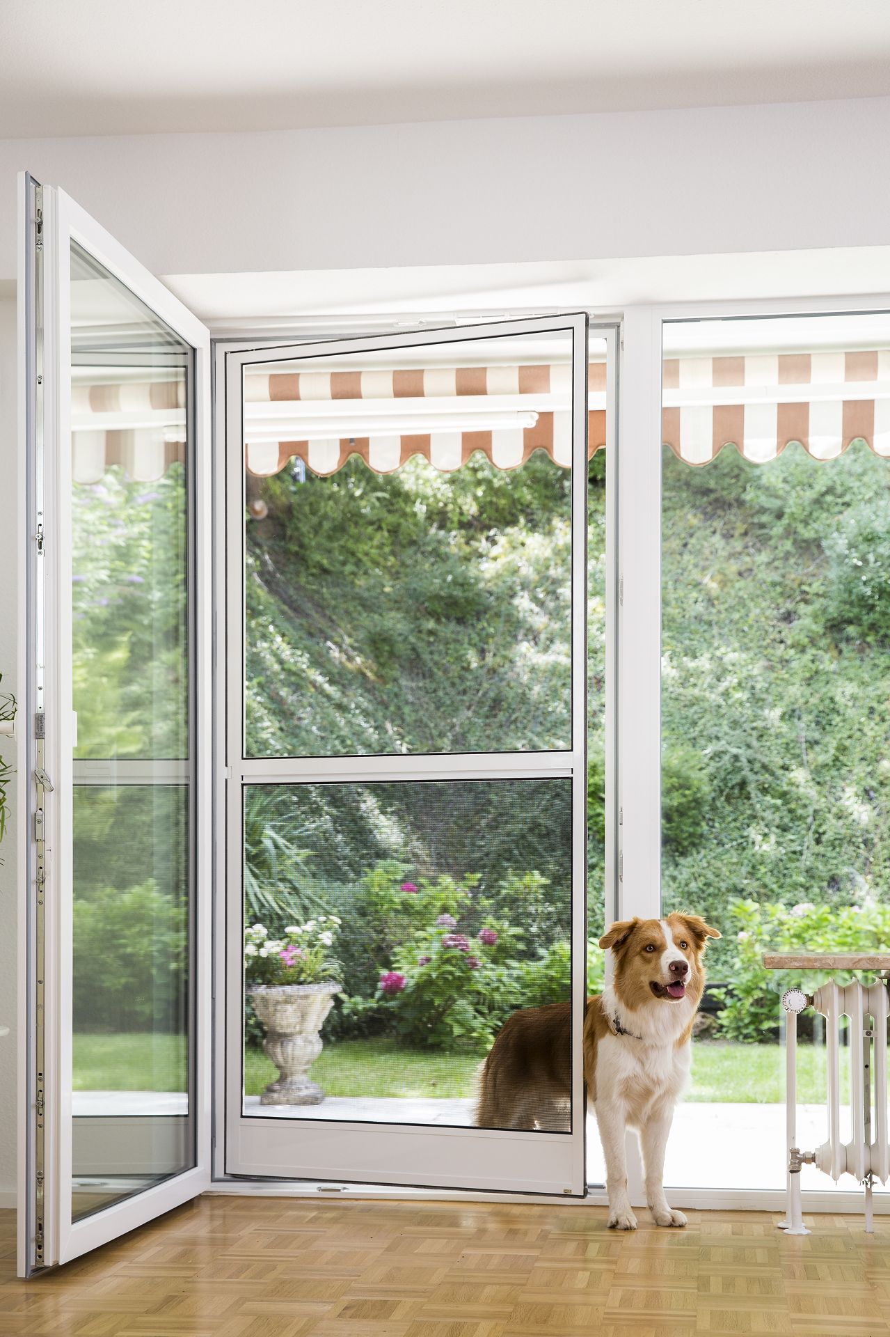 Insektenschutz Pendeltüre für Balkontür