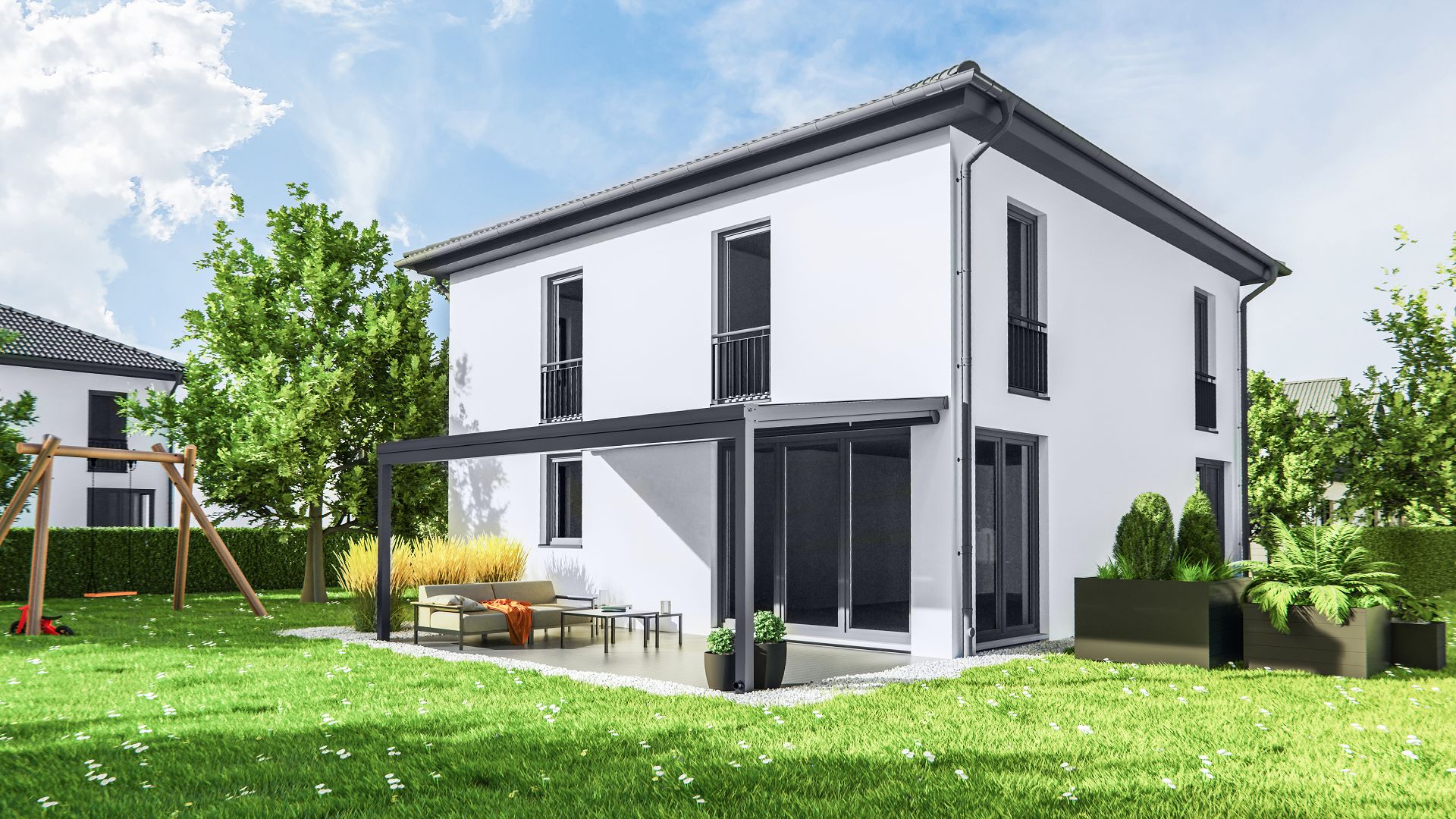 Terrassenüberdachung aus Aluminium