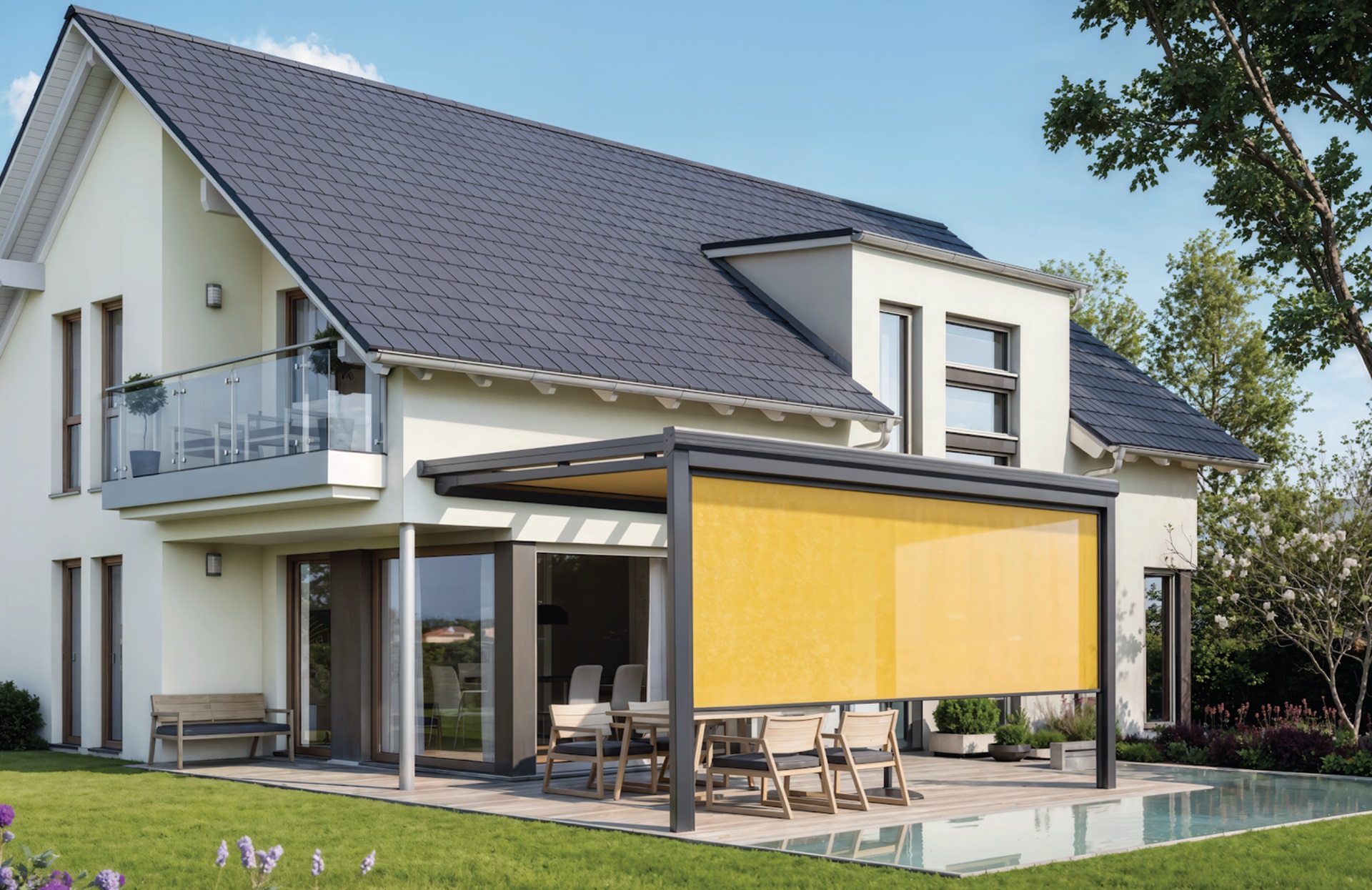 ZIP-Markise Senkrechtmarkise