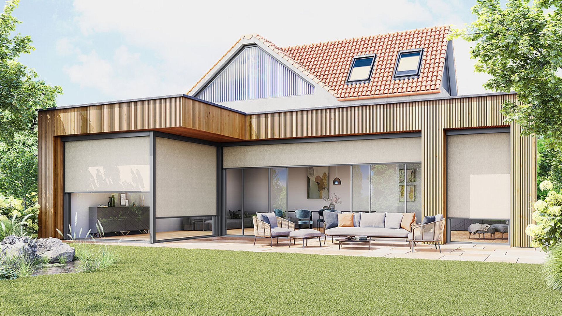 ZIP-Markise Senkrechtmarkise 2