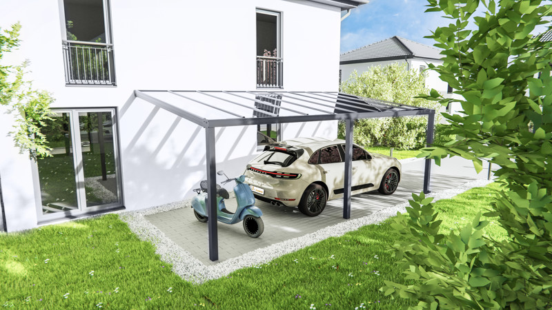 Moderner Aluminium Carport
