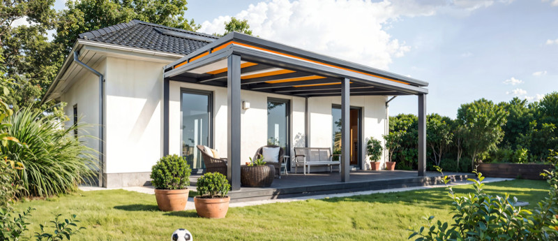 Aufdachmarkise für Wintergarten