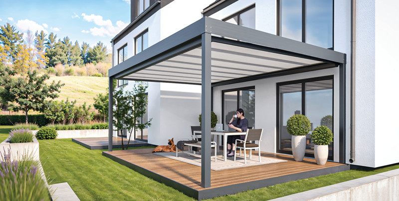 Unterdachmarkise für Terrassendach