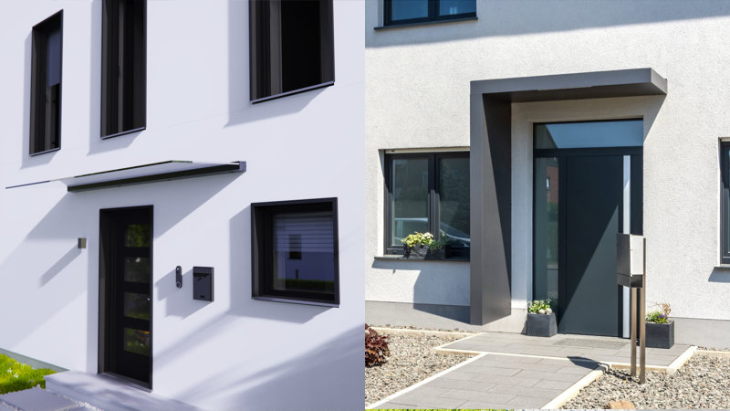 Eingangsüberdachungen Vordach Beispiele