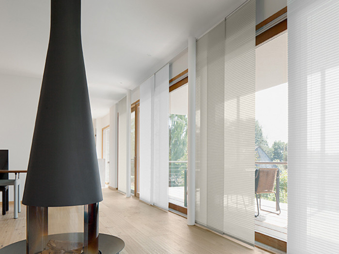 Flächenvorhang weiß modern