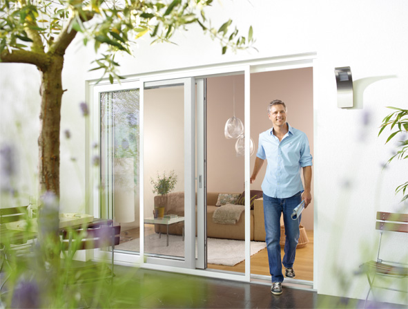 Insektenschutz Drehtür für Balkon